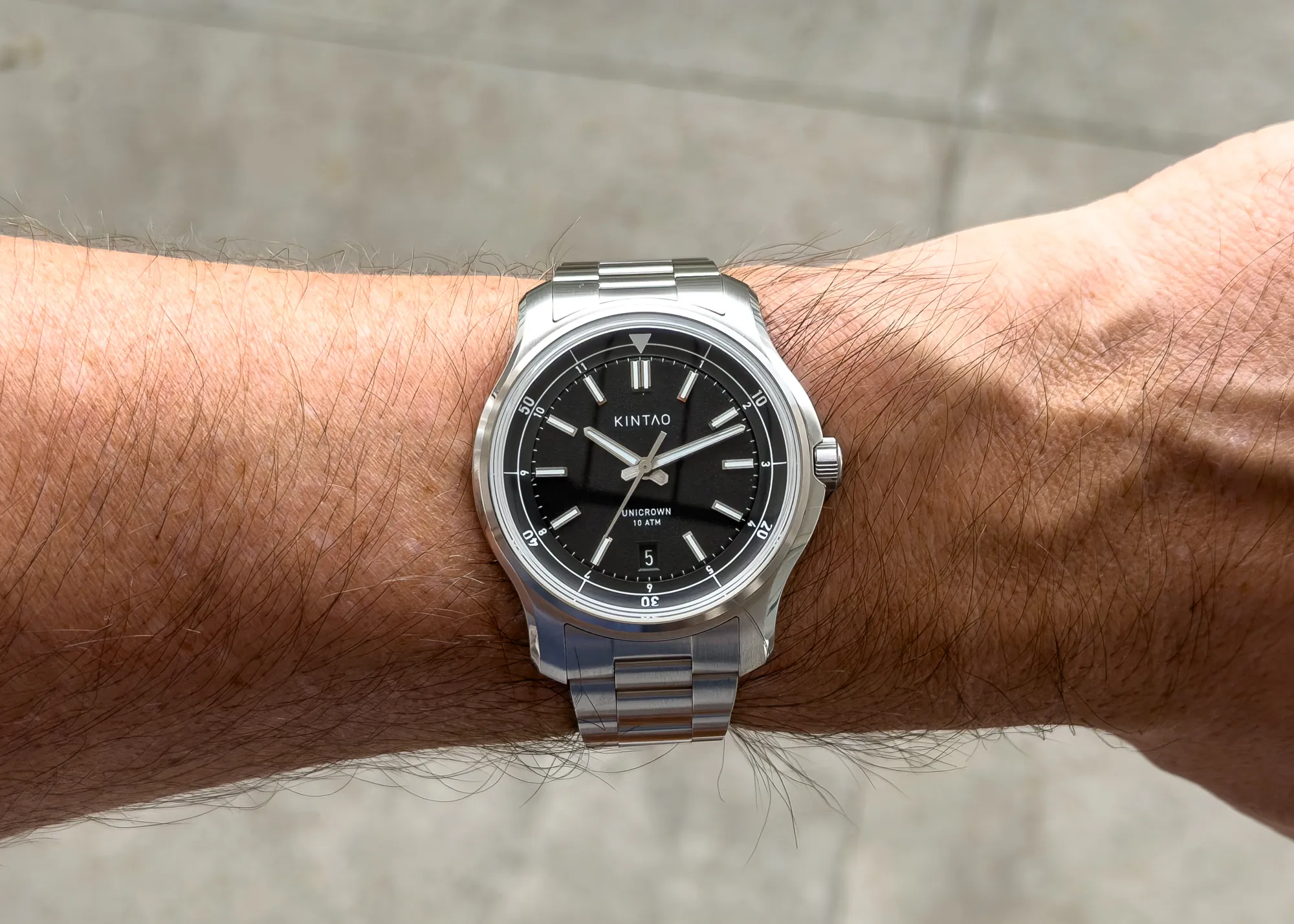 A Chapter 1 prototype worn on the wrist in daylight